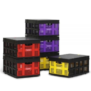 로티홈시스  스마트 수납정리함 리빙 폴딩 박스 60L + 덮개 세트