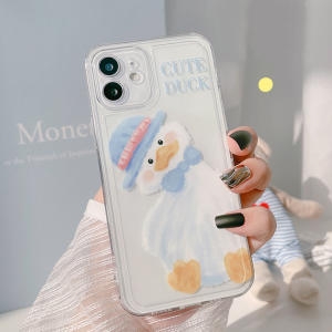 OMT  아이폰15 블루캡오리 하드 젤리 투명 케이스 (OIPC-BLD15PRO)