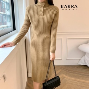 KARRA 하이넥퍼시픽니트원피스_A3F1369