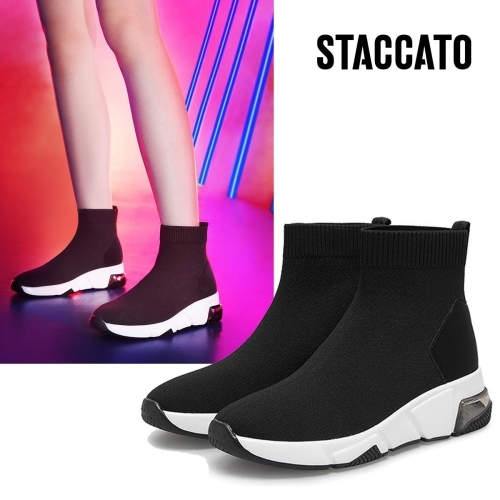 스타카토 여성 삭스운동화 부츠_SOCKSUNDONG AY471BLK