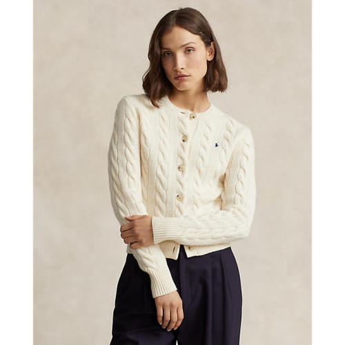 폴로랄프로렌 여성 케이블 니트 울 캐시미어 카디건 WMPOSWENDW20173100