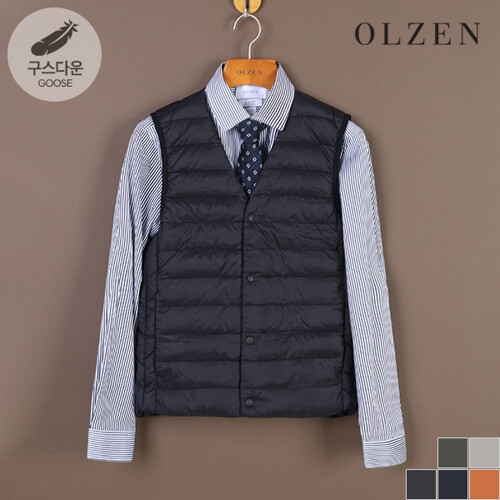 올젠 브이넥 경량 베스트_ZPB4VP1902