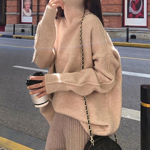 리블리크 루즈핏 터틀넥 니트_RA3LK014