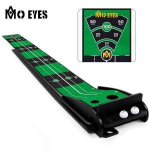 PGM  원목 실내 골프 퍼팅 연습기 퍼터 연습 매트 마그네틱 자동 리턴 더블 2홀 M22TL01