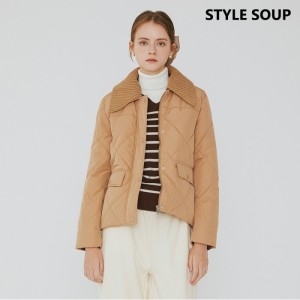 숲 의류 니트칼라 퀼팅 패딩점퍼 SZAPAF1