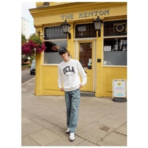 유씨엘에이 유니 로고 베이직 크루넥 쮸리 맨투맨_UZ9LT8A