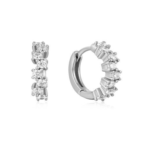 아니아하이에  스파클 허기 후프 925 실버 귀걸이 E047-09H