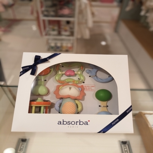 옥수수성분출산백일선물 레코딸랑이세트 AXA367P2