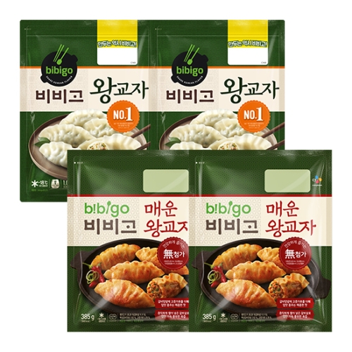 CJ제일제당 비비고 왕교자 1.05kg 2봉+매운왕교자 385g 2봉