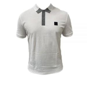 보스 휴고 남자 Parlay 130 머서리화 면 폴로 셔츠 클래식 핏 50458245 2XL 화이트 100 104 462395