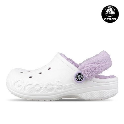 크록스 남녀공용 바야 라인드 퍼즈 스트랩 클로그_206633-577