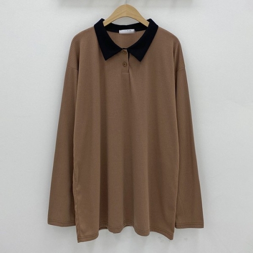 아이우먼 투버튼배색카라루즈핏티 SSO614M310 빅사이즈