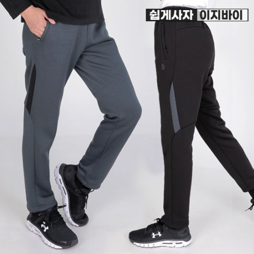 이지바이  열혈남아 남성 겨울용 기모안감 트레이닝 밴딩 바지 SJ33LP083M