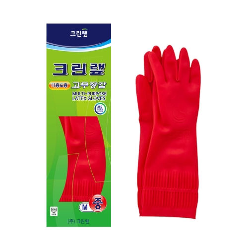 크린랲 다용도용 고무장갑 중 중 M 10개 - 에누리 가격비교