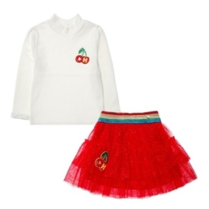프렌치캣 O/WH 앵두TS 레드샤스커트셋트 Q35DAT030AS020