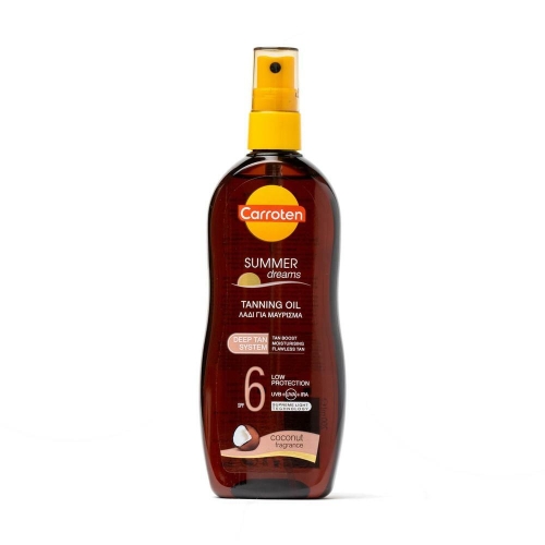 캐로텐 썸머드림즈 SPF6 인텐시브 태닝오일 코코넛향 200ml