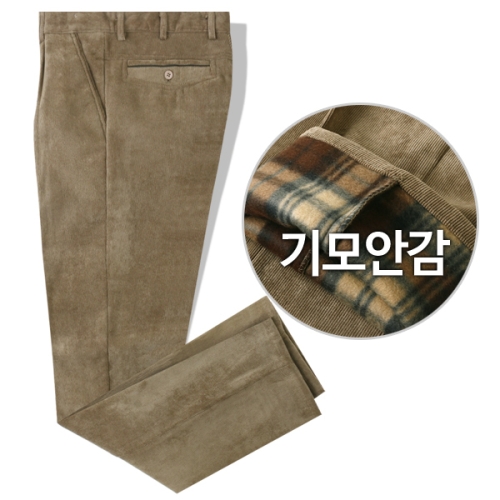 포커스코리안 겨울 남자골덴바지 기모바지 기모골덴바지 베이지 30