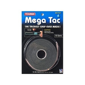 투나  메가 텍 오버그립 XL 10개입 블랙 WET타입 테니스그립