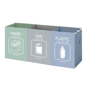 해피세일  헤브 재활용 분리수거함 3종세트 가정용 쓰레기분리수거