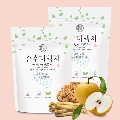 순수한집  1+1 배도라지맥문동차 1g 50개입 2봉지 순수원물 저온건조