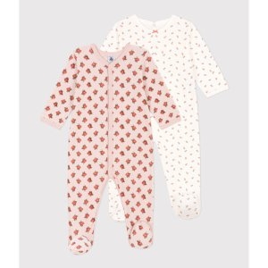 쁘띠바또 NTW42NB85F PK 플라워 유발 우주복 2팩