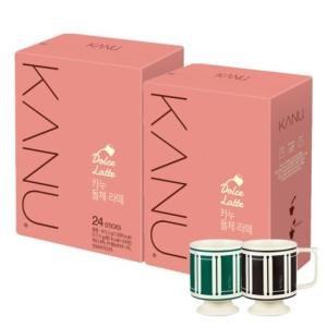 동서식품 카누 돌체 라떼 24T+24T+엔틱머그 증정