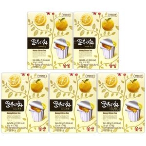 꽃샘식품  꽃샘 꽃샘 액상 캡슐차 30g x 15개입 x 5박스 꿀유자차