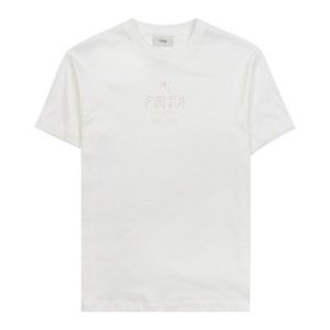 펜디 라이브쇼핑 라벨루쏘 키즈 로고 코튼 반팔 티셔츠 JFI287 7AJ F0TU9 9 10 트렌디한 쇼핑리더