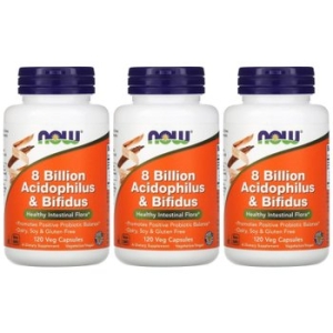 나우푸드 80억 아시도피러스 비피더스 유산균 120캡슐