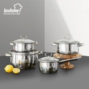 콕스타  블랑크 올스텐 인덕션 냄비 4종 세트 KSC-BLIHSET4