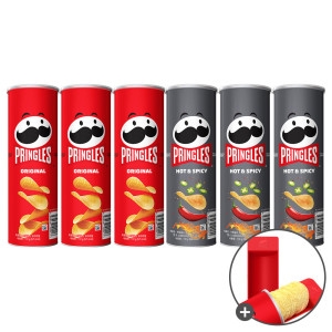 켈로그  프링글스 110g 3+3 오리지날/매운맛 + 트레이