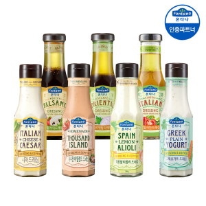 폰타나 드레싱 소스 7종 2+2병 골라담기 /오리엔탈/발사믹/이탈리안/시저/그릭플레인/아일랜드/레