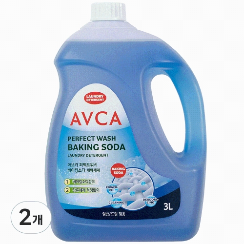 자연 아브카 퍼펙트워시 액체 세탁세제 베이킹소다 3L