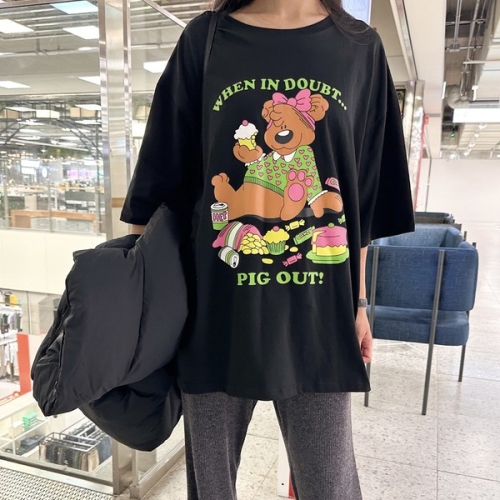 아이우먼 리본베어프린팅박시티 TOO637M310 빅사이즈