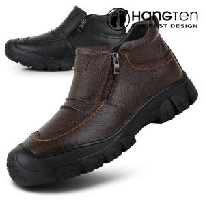 행텐 따뜻한 털안감 천연가죽 겨울 남성부츠 남자워커 방한화 겨울신발 방한워커 방한부츠