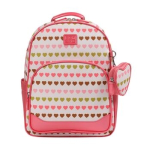 봉통 하트 프린트 백팩 BTS33UP18K_RD