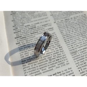 노블른  써지컬 스틸 화이트 로마숫자 반지  6609877