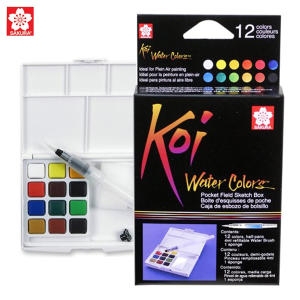 사쿠라  코이워터칼라 12색/수채물감 수채화물감