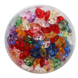 5000통 모양비즈 20번 크리스탈비즈 하트 1.6cm P0000BFN