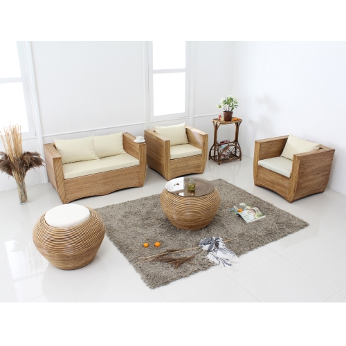 프라이드리빙 몰디브 이안 라탄소파세트A