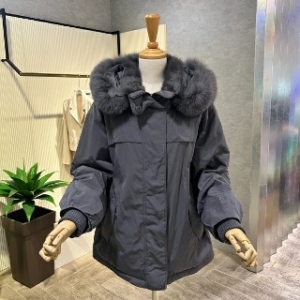 Ab.f.z 밍크 카라 폭스 후드 점퍼 AOX4FFU1K