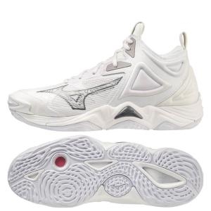 미즈노 웨이브 모멘텀 3 미드 배구화 화이트 V1GA231751