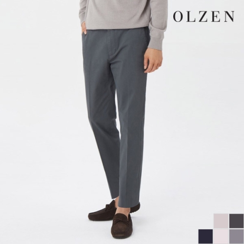 올젠 남성 면 스판 치노팬츠_ZOB4PP1301