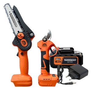 타이거 더블컷 무선 안전 전기톱 대용량 배터리 연장대 아이큐샵