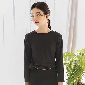 요가피기  YP50121 슬릿 롱 슬리브 블랙    유아동 종합쇼핑몰