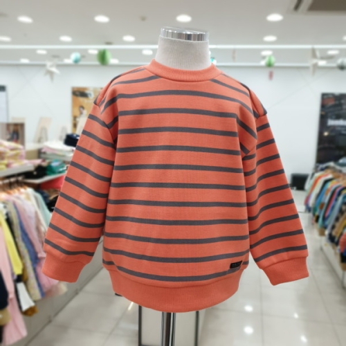 컬리수 모던스트라이프맨투맨오렌지C224TSG54P서면NC