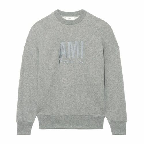 아미 공용 미니하트 블랙 맨투맨 USW003