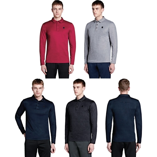 밀레 엠리밋 남성 가을 겨울 긴팔 기모 카라 티셔츠 LGSWT165