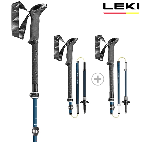 레키 마카루 FX 카본 AS 65420632 네이비 접이식 등산스틱