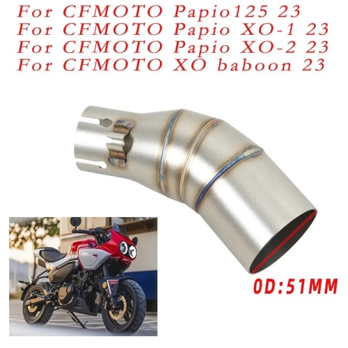 CFMOTO  Papio 125 Papio125 용 슬립온 XO 1 XO 2 XO 비비 바이 Papio 125